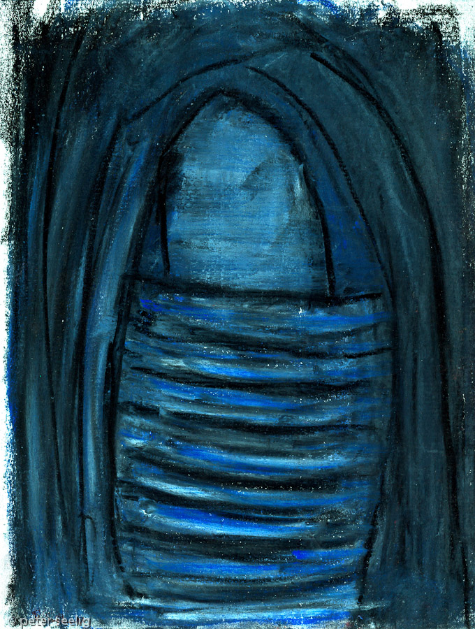 Moving Towards A Light - Oilpastel , 20x15cm , 2011 , (MAJ20110702018)