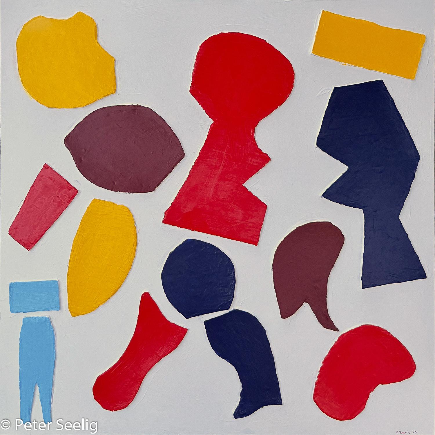 E arrivato il piccolo principe azzurro - acrylic on canvas , 80x80cm , 2023 , (P202307006)