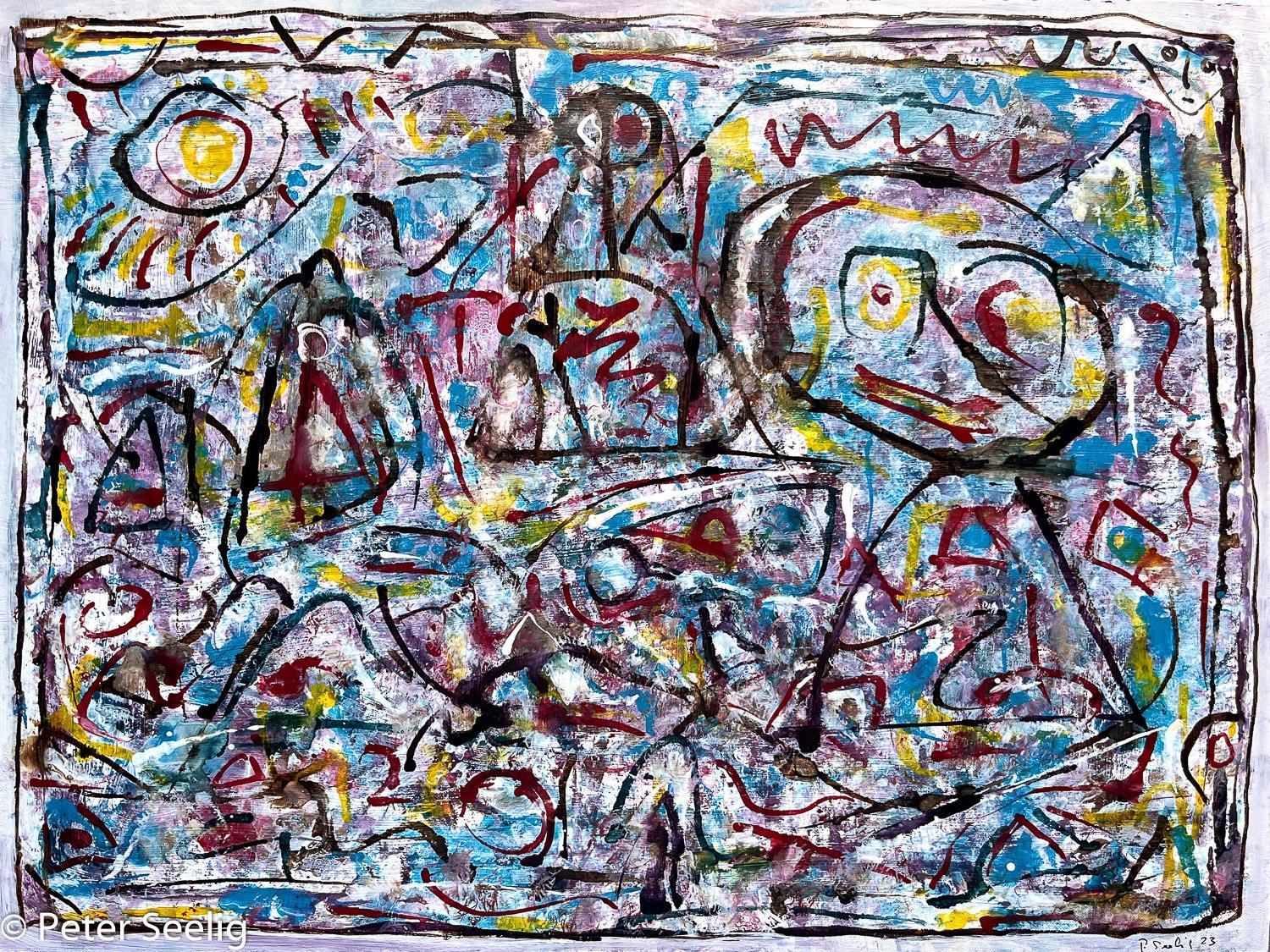Works on Paper 2023 - acrylic ink on paper , 42x56cm , 2023 , (WOP20230684)