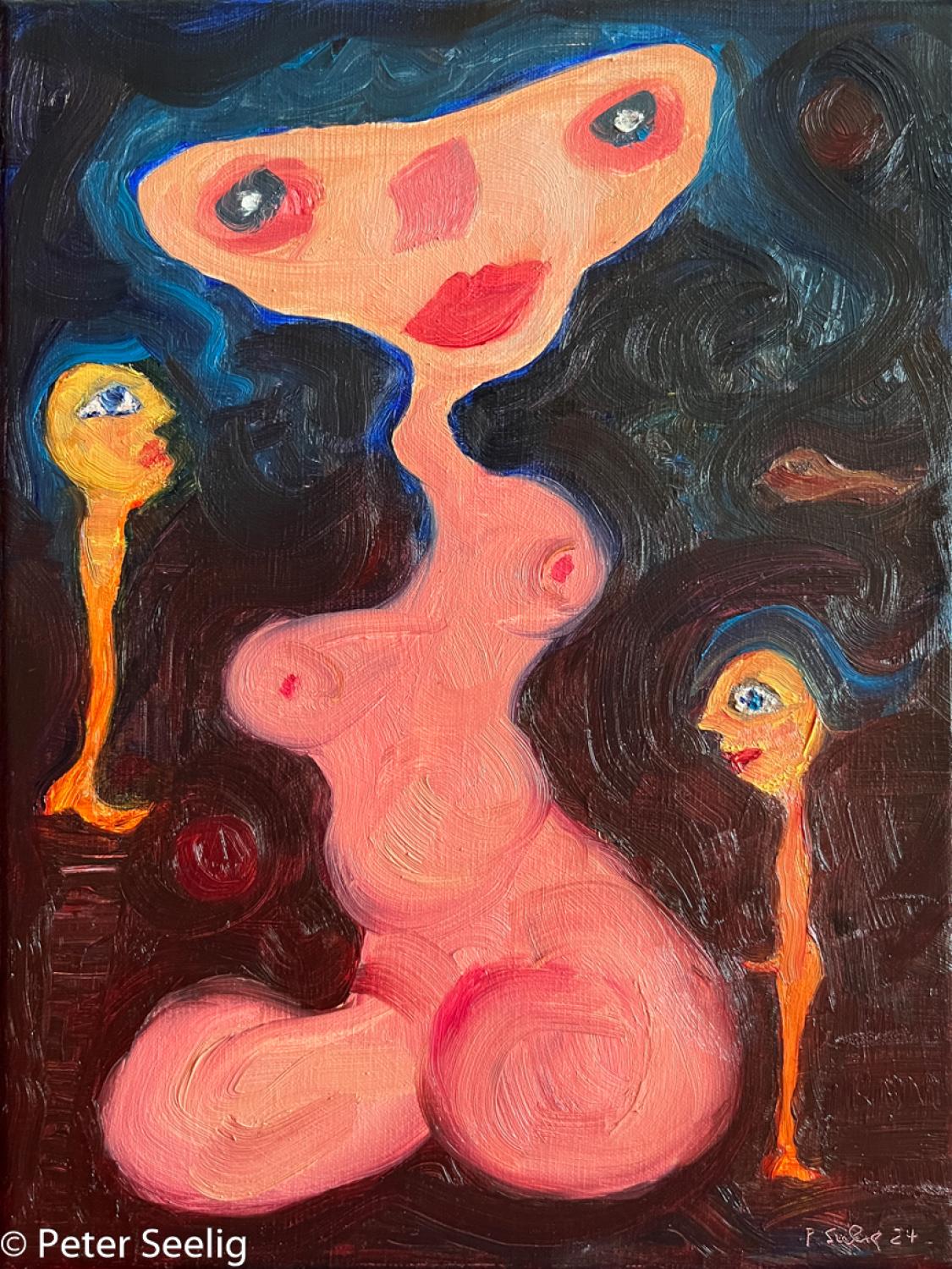 It is Never too late - oil on canvas , 40x30cm , 2024 , (P202402001)