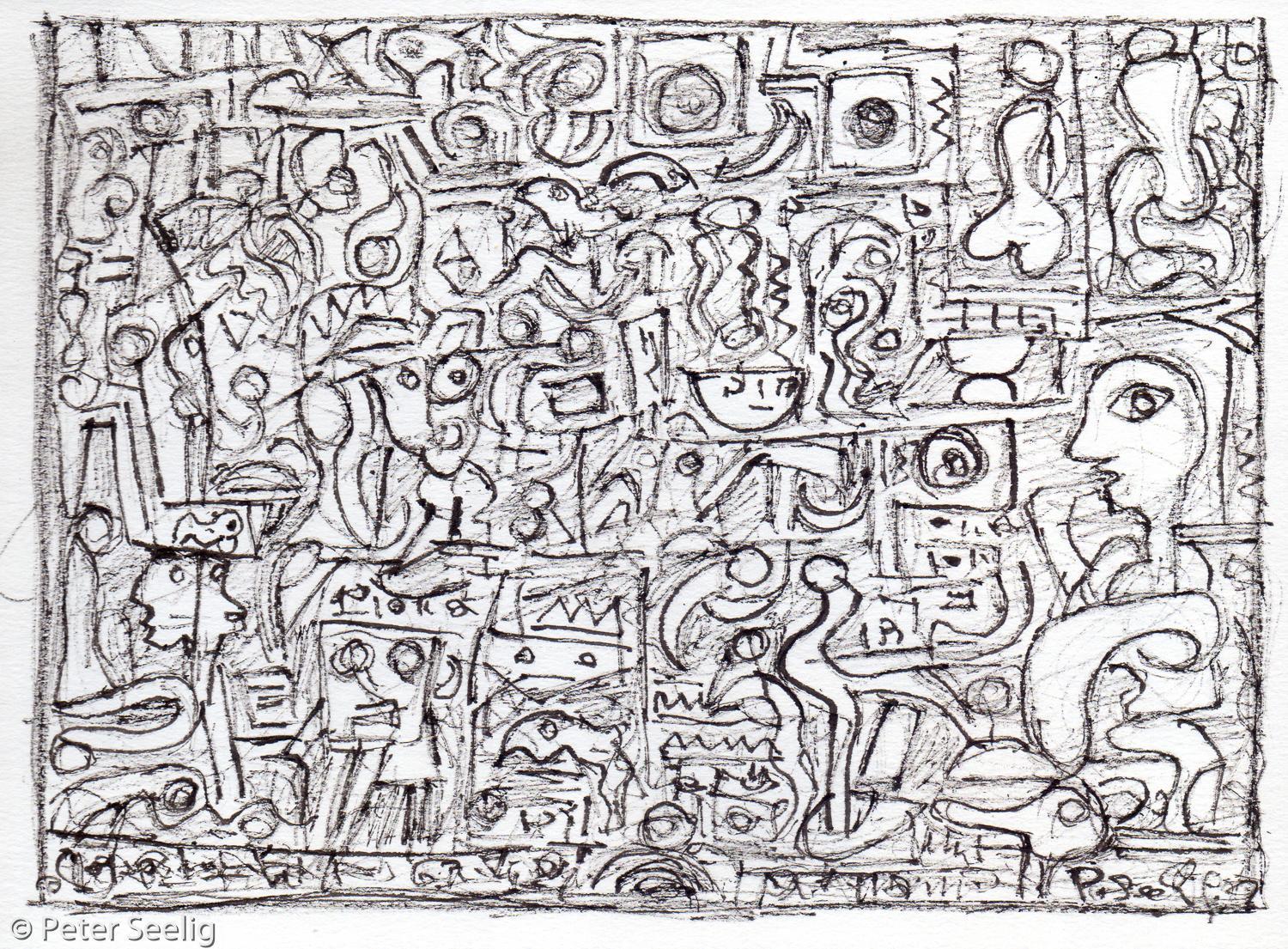 Towards-With-Through-Above Each Other - paintings on exhibition , 2024 , (MAJ20220502027)