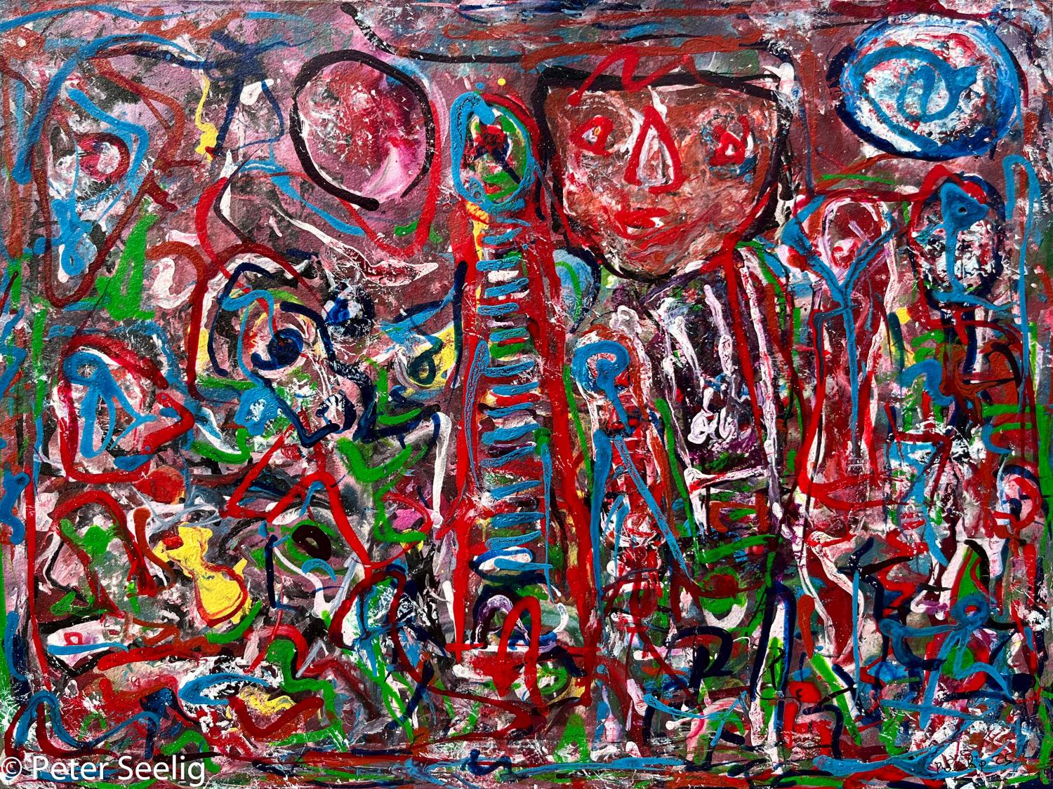 Al Museo del Carnevale di Viareggio - acrylic ink on paper , 30x40cm , 2025 , (WOP202507009)