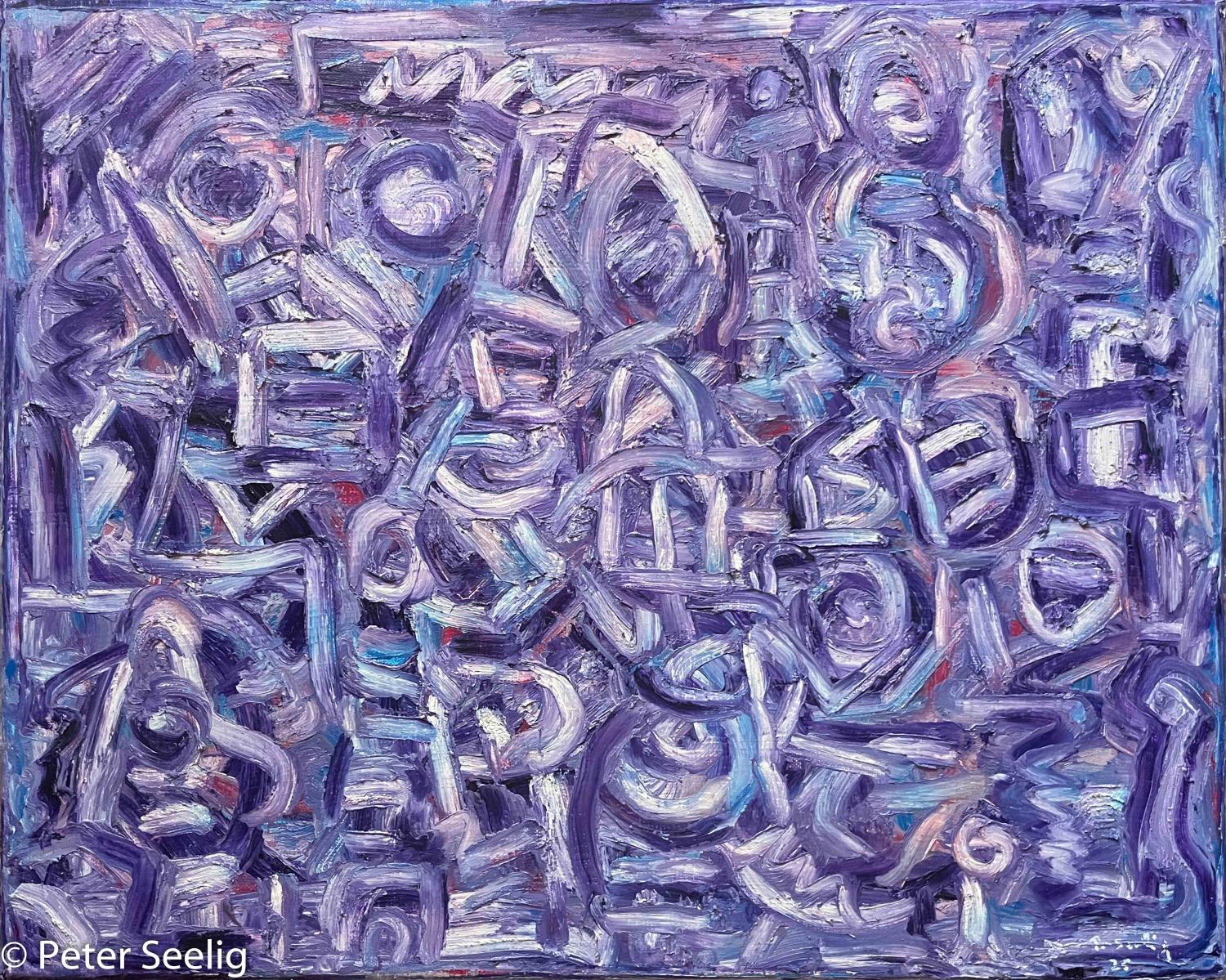 Questioning Monologue Who Am I Tomorrow  - oil on canvas , 40x50cm , 2025 , (P202506005)